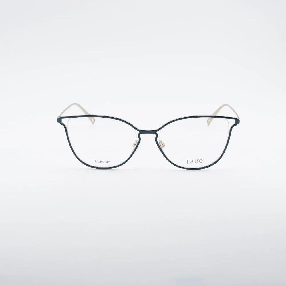 AIRLOCK 5000 320 Eyeglasses Teal/Gold 54mm Cat Eye Frame
